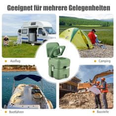 Costway Prenosna kamping stranišče 20L