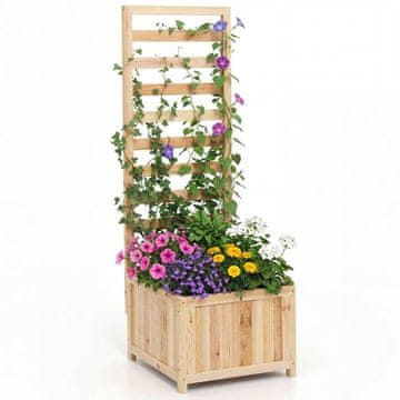 Costway Povišana cvetlična korita 123 cm naravna