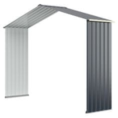 Costway Zunanja shramba 277 cm z 4 prezračevalnimi odprtinami in dvojnimi drsnimi vrati