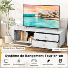 Costway TV regal za 55-palčni televizor z predali