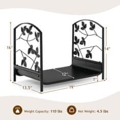 Costway Stojalo za drva z nosilnostjo 50 kg
