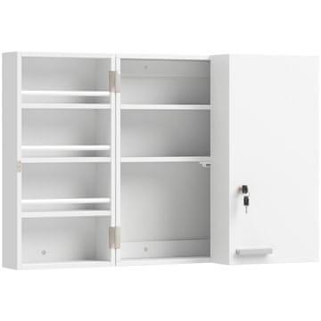 Homestar Zdravstvena omarica za na steno 53x20x53 cm bela