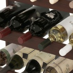Northix Držalo za steklenice vina, orehov stojalo za rdeče in belo vino