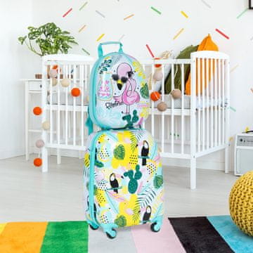 Northix Komplet otroške ročne prtljage, kovček 40 cm, nahrbtnik 30 cm