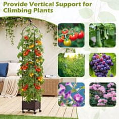 Costway Dvignjena vrtna gredica z obelisk trellis, samozalivalna
