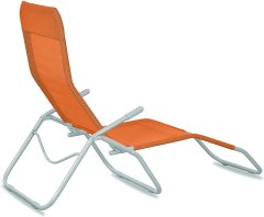 Inlea vrtni ležalnik SOLIS - oranžen