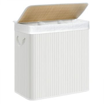 shumee Bela bambusova košara, stoječa, 60 cm