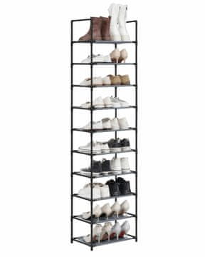 shumee Modularna omarica za čevlje siva 173 cm