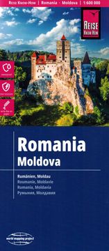 shumee Romunija in Moldavija 1:600.000. Vodoodporen cestni in turistični zemljevid. Izdaja 2025. Potovalno znanje