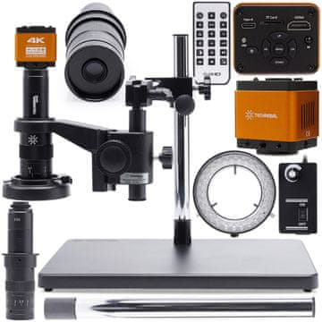 shumee 10A samostojni digitalni mikroskop + nastavljiva osvetlitev 60XLED + kamera "Orange PRO 4K" + 10A roka