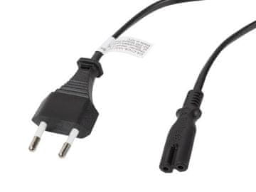 shumee Lanberg CEE 7/16 -> IEC 320 C7 evro napajalni kabel (radio) 1,8 m črne barve