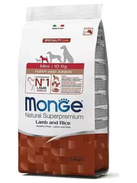 shumee Monge Specialty Line Mini Puppy Lamb with Rice 2,5 kg