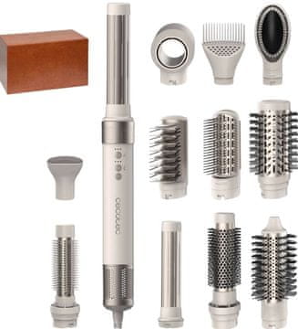Cecotec Kodralnik las CeramicCare 12v1 AirGlam v barvi šampanjca (00249)