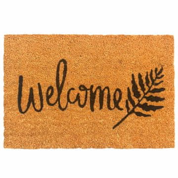 Northix Predpražnik iz kokosovih vlaken Welcome, nedrseč, 60x40 cm, za zunanjo/notranjo uporabo