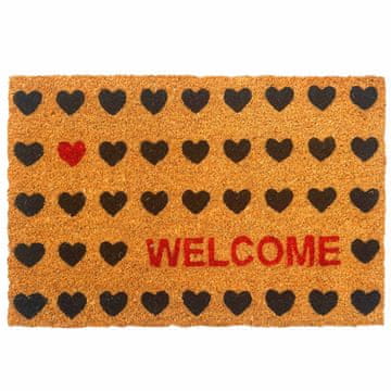 Northix Predpražnik iz kokosovih vlaken Welcome, nedrseč, 60x40 cm, za notranjo/zunanjo uporabo