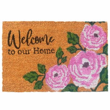 Northix Predpražnik iz kokosovih vlaken Welcome, nedrseč, 60x40 cm, za notranjo/zunanjo uporabo