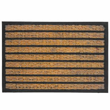Northix Predpražnik iz kokosovih vlaken in PVC-ja, 60x40 cm, naravna in črna