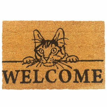 Northix Predpražnik za vrata Welcome iz kokosovih vlaken, nedrseč, 60x40 cm