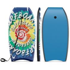 Northix Bodyboard Boogie Board 89–104 cm, EPS jedro, zapestni pas