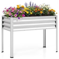 Northix Dvignjena vrtna gredica z nogami, kovinski sadilnik 44x22x32