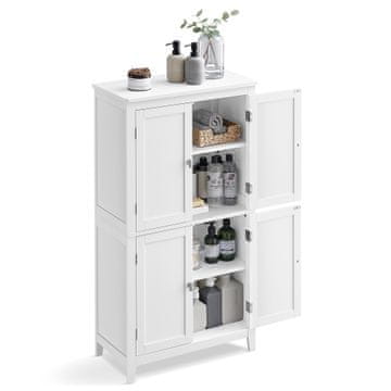 Songmics Kopalniška omarica 30x60x110 cm Bela