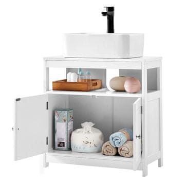 Songmics Kopalniška omarica 60x30x60 cm Bela