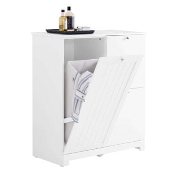 SoBuy Kopalniška omarica, 78x38x90 cm, bela