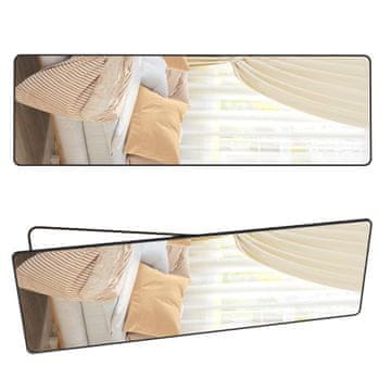 Songmics Ogledalo v polni dolžini 160x50 cm, črno