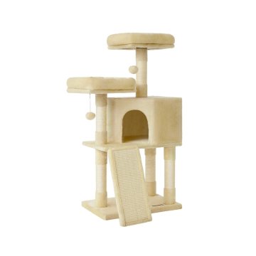 Songmics Mačje drevo 50x35x115 cm bež