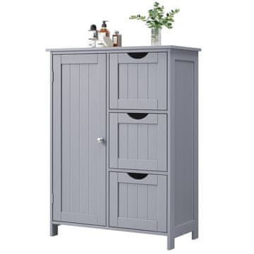 Songmics Kopalniška omarica 30x60x81 cm siva