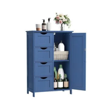 Songmics Omara 30x55x82 cm modra, MDF (srednje goste vlaknene plošče)
