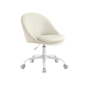 Songmics Pisarna stol 60x60x80-90 cm Bela