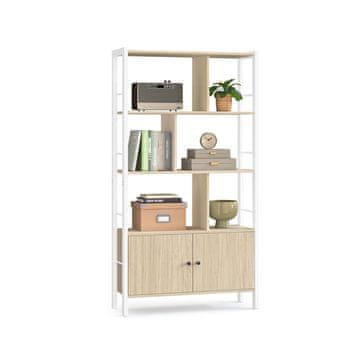 Songmics Knižna omara 30x74x154.5 cm Bež