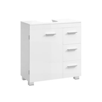 Songmics Kopalniška omarica 30x60x64 cm Bela