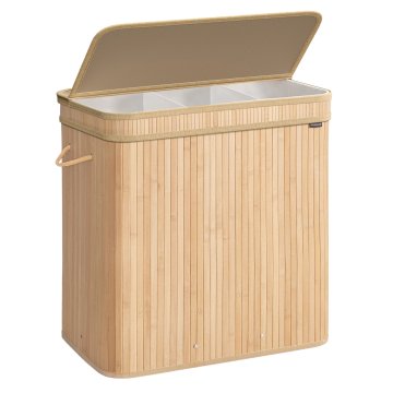Songmics Koš za perilo, 62.5x41.5x61 cm, bež
