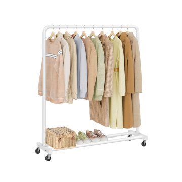 Songmics Oblečni regal 38x110x141.5 cm, bel