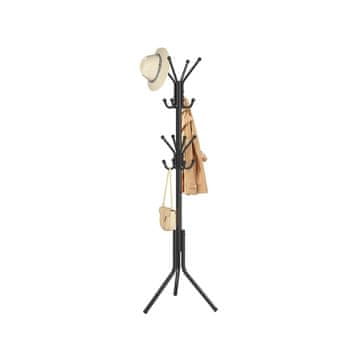 Songmics Obešalnik za plašče 48x43x175 cm Črn