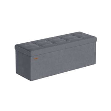 Songmics Shranjevalna klop 38x76x38 cm Siva