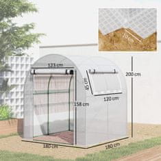 Homestar Toplar 180x180x200 cm Bela