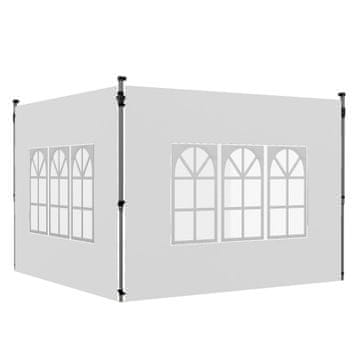 Homestar Komplet stranskih sten Pavilion 2 kosa 295x195 cm bela