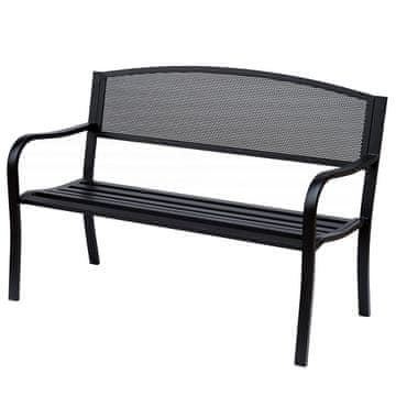 Homestar Vrtna klop 127x60x87 cm črna