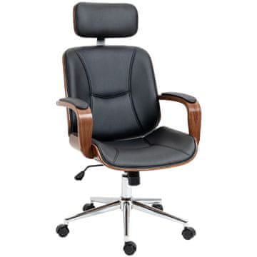 Homestar Pisarna stol Ergonomičen pisarniški stol 66x65x115-125 cm Črna