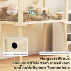 Homestar Kletka za hrčka 110x52x101 cm naravni plastični material