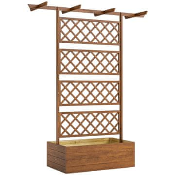 Homestar Sadilnik z mrežo in streho 160x55x183 cm oranžen