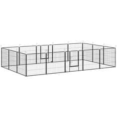 Homestar Otroška ograja za pse 16 panelov 320x320x80 cm siva