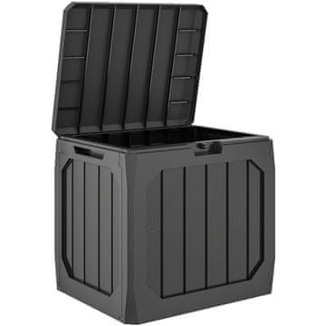 Homestar Zunanja shramba za vrt 56x45x53 cm črna