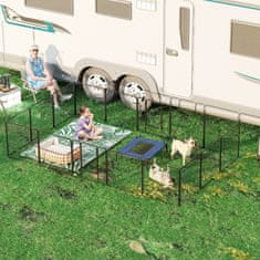 Homestar Otroška ograja za pse 16 panelov 320x320x80 cm siva
