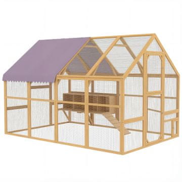 Homestar Piščančja kletka 4 gnezdene škatle 280x185,5x188 cm rumena