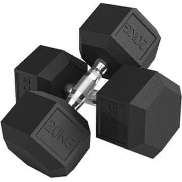 Homestar Set uteži 2 x 20 kg 16,6x16,6x11,4 cm Črna