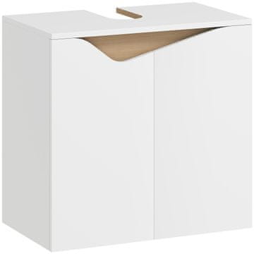 Homestar Kopalniška omarica 60x35x57,9 cm Bela